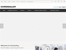Tablet Screenshot of chromalloy.com